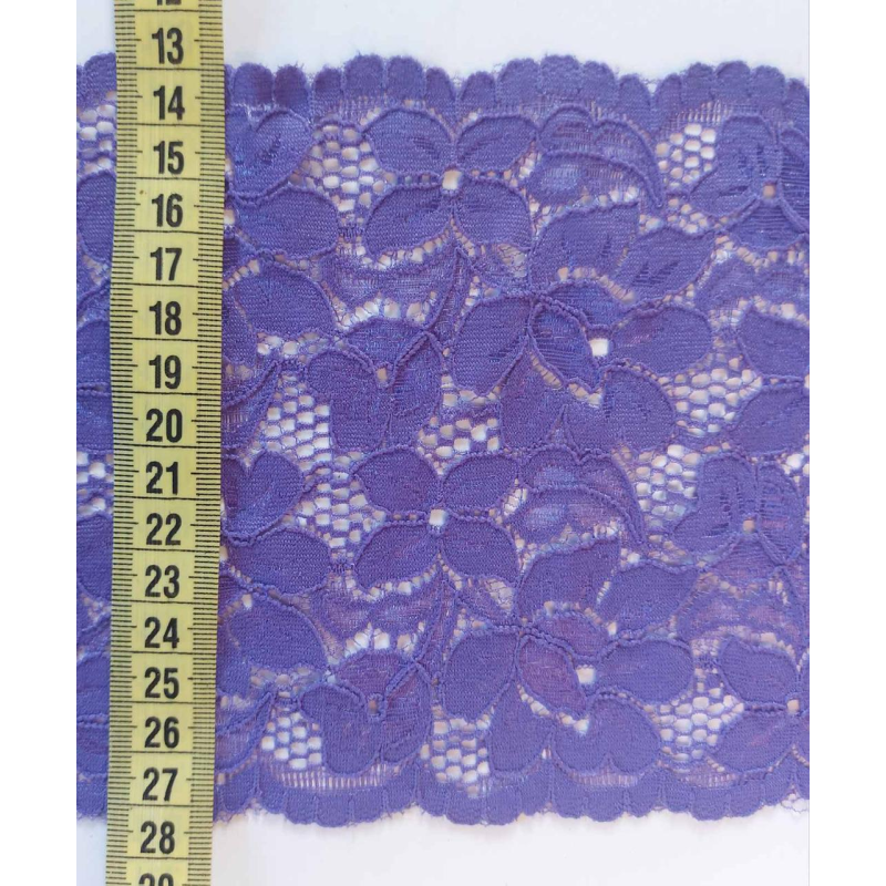 Мереживо еластичне, ширина 4 см бузкове Мереживо еластичне, ширина 4 см бузкове