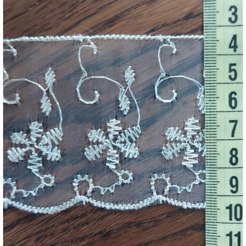 Мереживо капронове 6 см молочне