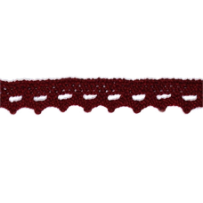Мереживо, ширина 1 см бордове