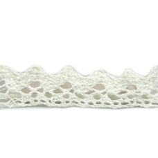 Мереживо бавовняне, ширина 2,5 см Біле