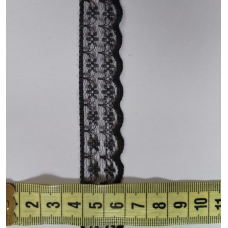 Мереживо капронове 2 см чорне