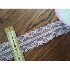 Мереживо капронове 4 см рожеве