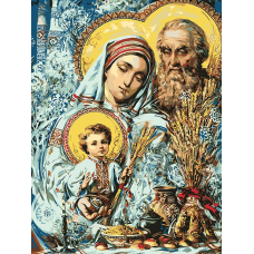 Набір для творчості картина за номерами 30Х40 см. Різдво. Святкове сімейство.