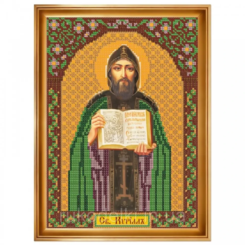 Набір для вишивання бісером ікони. Святий Кирил