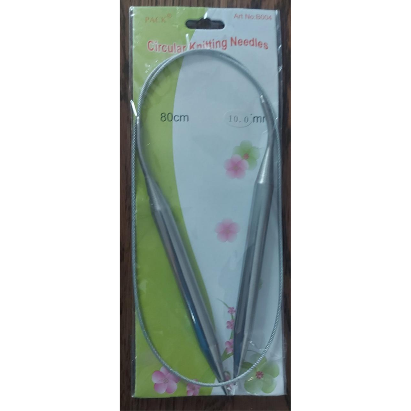 Спиці для в“язання на тросику No10 сталеві 80 см Спиці для в“язання на тросику No10 сталеві 80 см