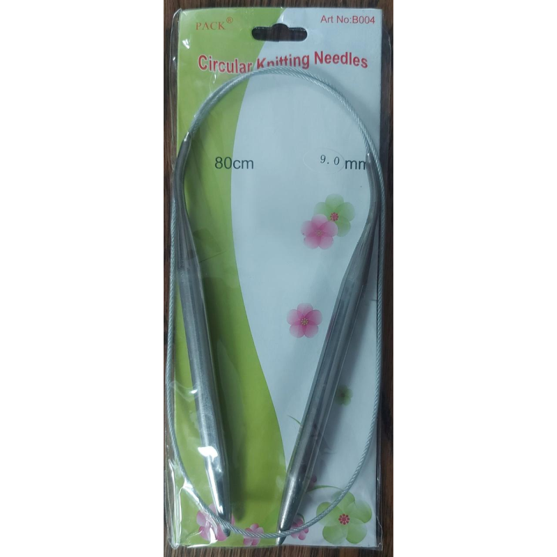 Спиці для в“язання на тросику No9 сталеві 80 см Спиці для в“язання на тросику No9 сталеві 80 см