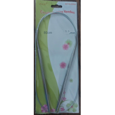 Спиці для в“язання на тросику No6 сталеві 80 см