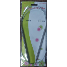 Спиці для в“язання на тросику No5,5 сталеві 80 см