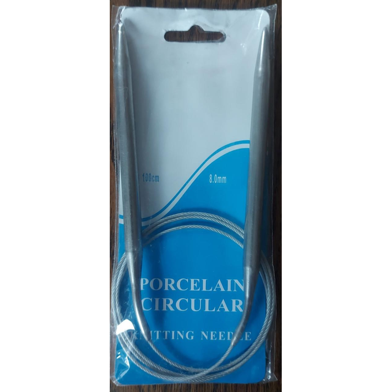 Спиці для в“язання на тросику No8 сталеві 100 см