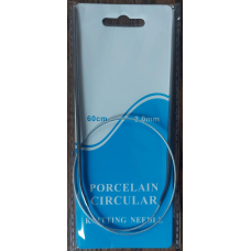 Спиці для в“язання на тросику No3 сталеві 60 см