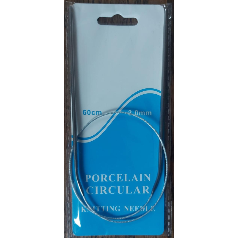 Спиці для в“язання на тросику No3 сталеві 60 см Спиці для в“язання на тросику No3 сталеві 60 см