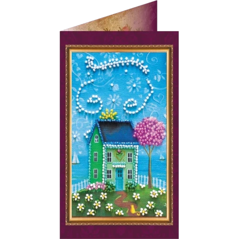 Набір для вишивання бісером листівка “З Новосіллям“