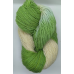 Пряжа Северня зелено-біла. (Домашнє фарбування)