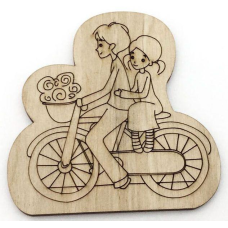 Розмальовка на фанері, Магніт на холодильник Малюк.