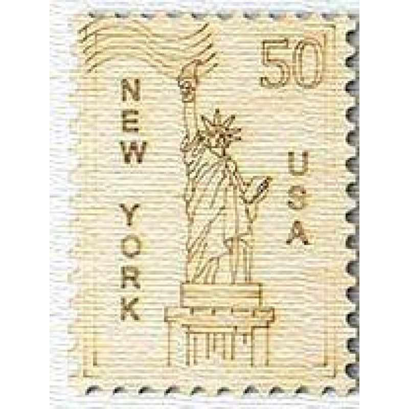 Розмальовка на фанері, Магніт на холодильник Марка Нью-.Йорк