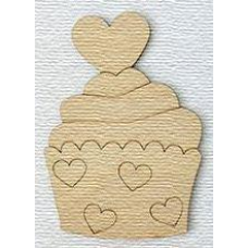 Розмальовка на фанері, Магніт на холодильник Кексик No6