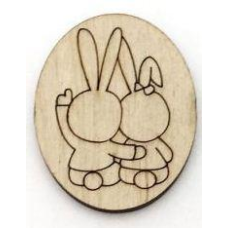 Розмальовка на фанері, Магніт на холодильник. Романтична історія No4.