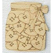 Розмальовка на фанері, Магніт на холодильник Баночка.