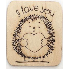 Розмальовка на фанері, Магніт на холодильник LOVE #23