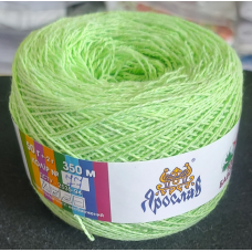 Пряжа бавовняна Ярослав 350 м. Колір: салатовий