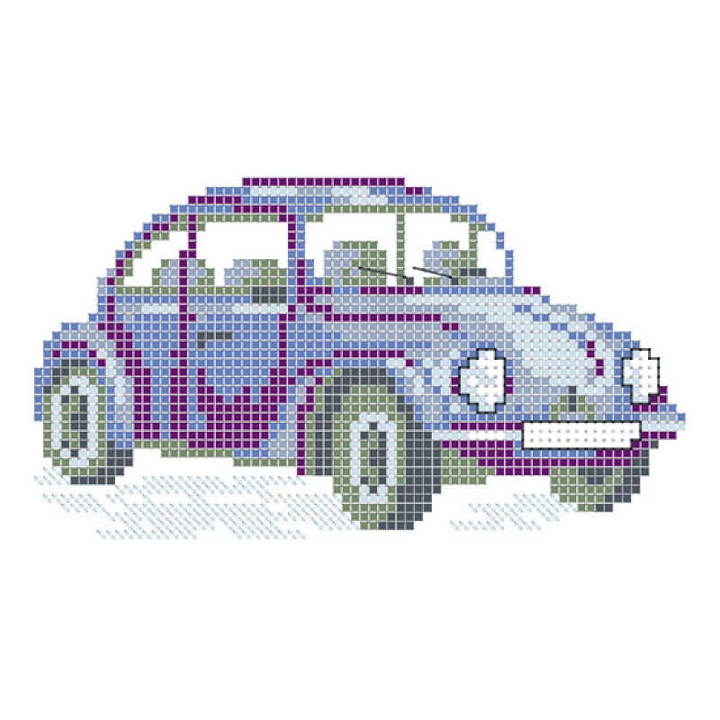 Схема для вишивання бісером на водорозчинному флізеліні для вишивання. Машина