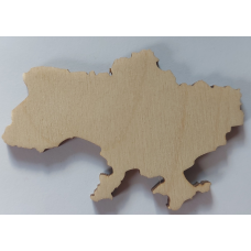 Розмальовка на фанері, Мапа України.