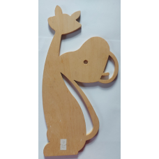 Заготовка фанерна для годинника. Кіт