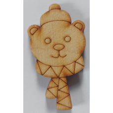 Розмальовка на фанері, Заготівка фанерна. Ведмідь. 1шт