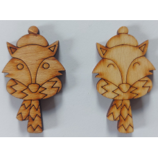 Розмальовка на фанері, Заготівка фанерна. Лиса. 1шт