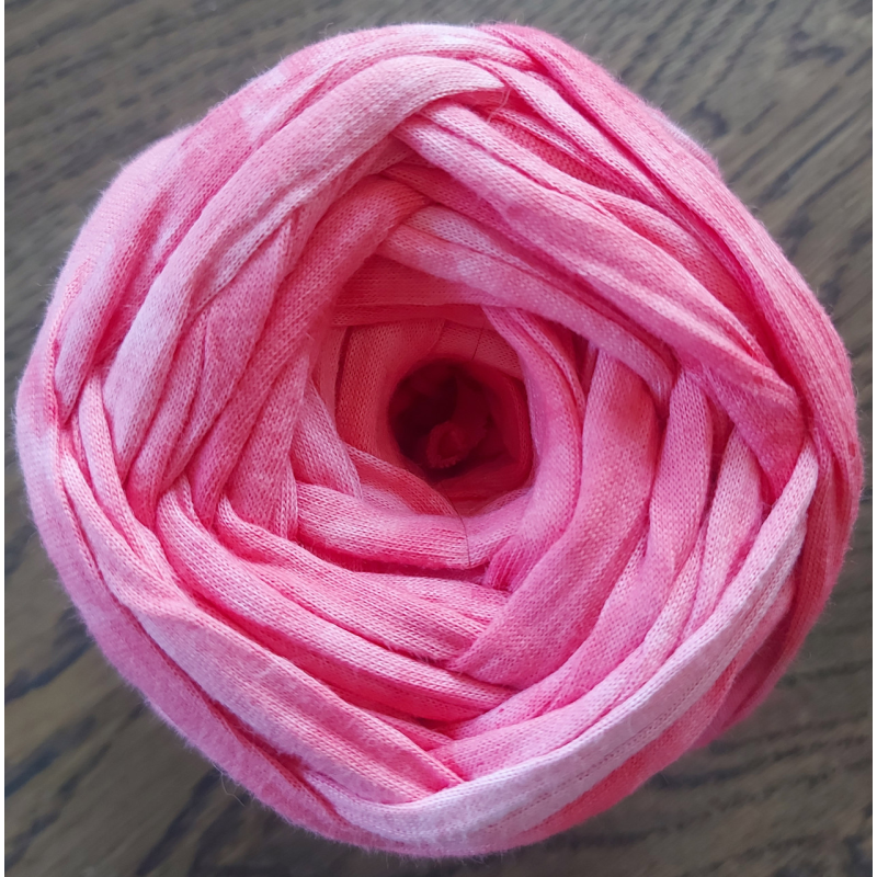 Трикотажна пряжа. Колір: караловий меланж