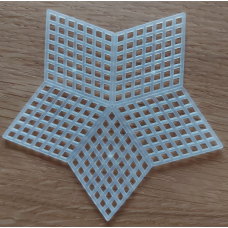 Канва для вишивання хрестиком пластикова для іграшки. Зірочка