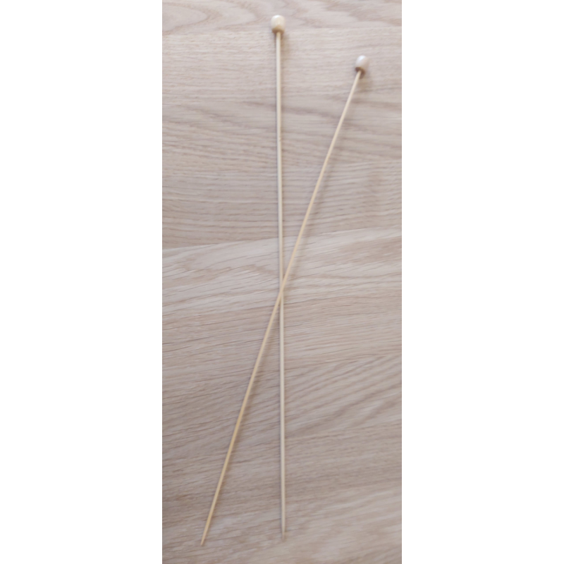 Спиці для в“язання прямі бамбукові No2