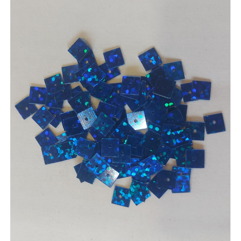 Паєтки квадратні 5,5 мм, 100 г, електрик Паєтки квадратні 5,5 мм, 100 г, електрик