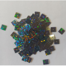 Паєтки квадратні 5,5 мм сіро-блакитний