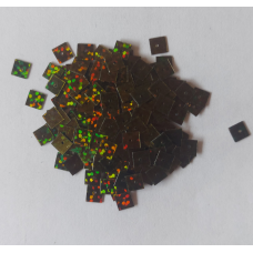 Паєтки квадратні, 100 г, 5,5 мм хакі