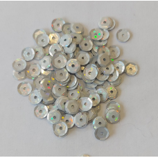 Паєтки круглі 100 г сірі