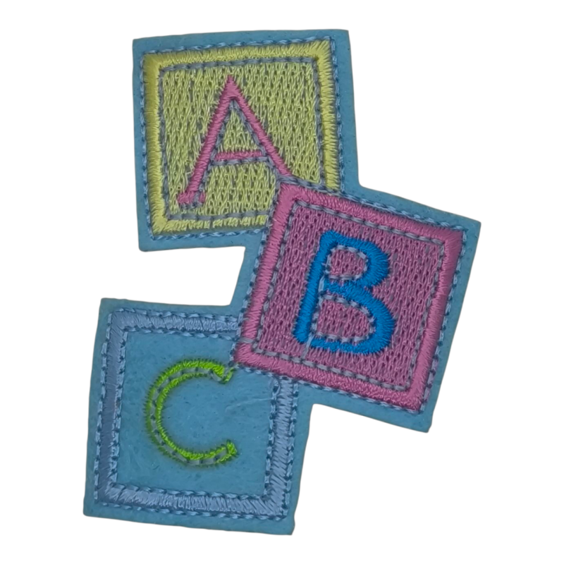 Аплікація на клейовій основі, Літери.