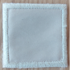 Аплікація для одягу. Латка квадратна бежева.