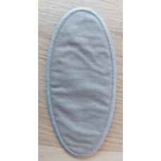 Аплікація для одягу. Латка овальна бежева.