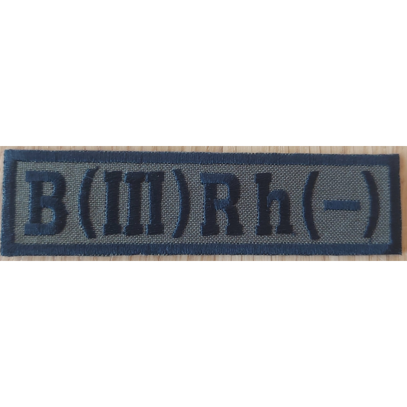 Аплікація для одягу. Група крові 3.