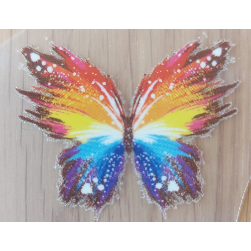 Наклейка для тканини, для одягу. Метелик.