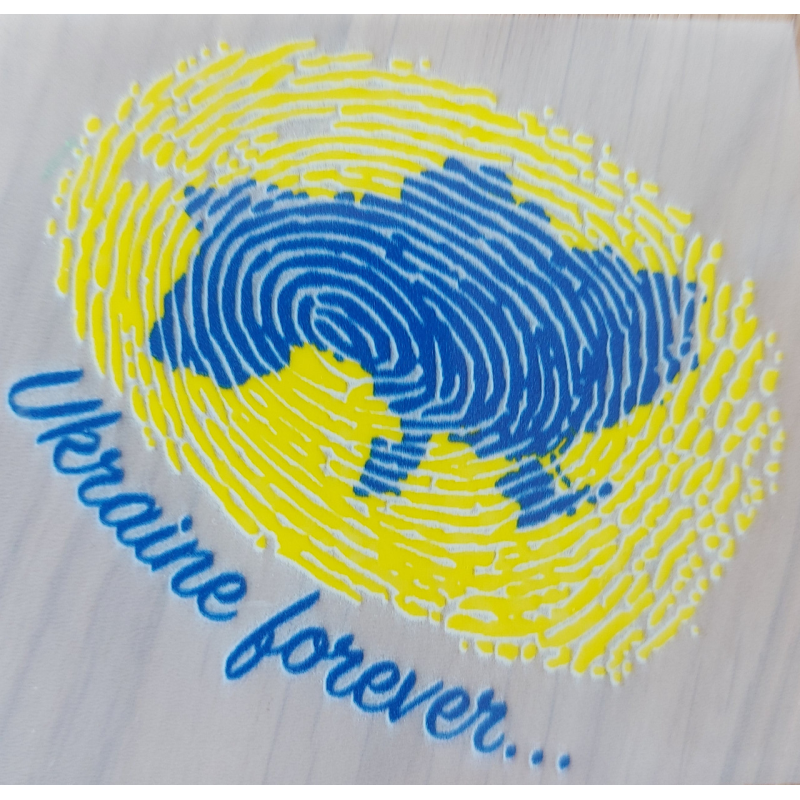 Наклейка для тканини, для одягу. Мапа України. Наклейка для тканини, для одягу. Мапа України.