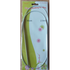 Спиці для в“язання на тросику No2.5 сталеві 80 см