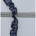 Мереживо рюшами, капронове 2,5 см синє