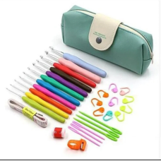 Набір гачків для в“язання від 2 до 8 у м“ятному чохлі