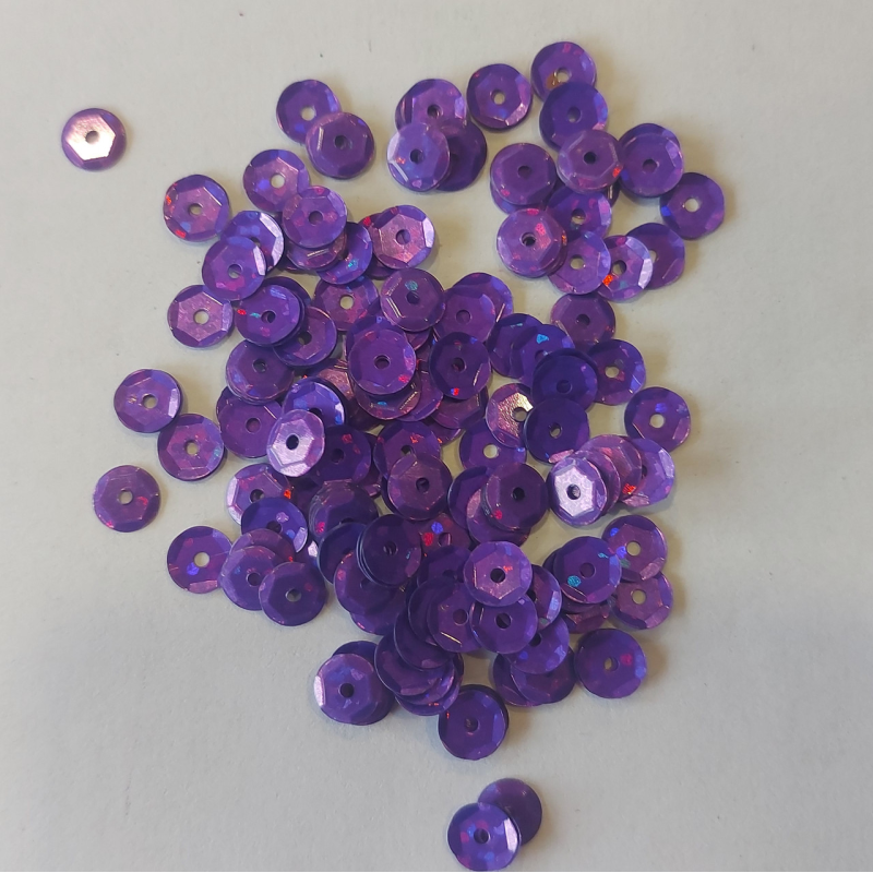 Паєтки круглі 10 г бузковий Паєтки круглі 10 г бузковий