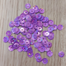 Паєтки круглі 10 г лавандовий
