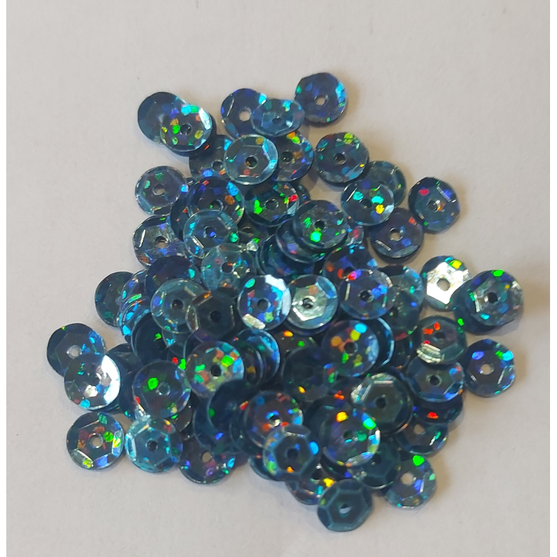 Паєтки круглі 10 г темно-блакитний Паєтки круглі 10 г темно-блакитний