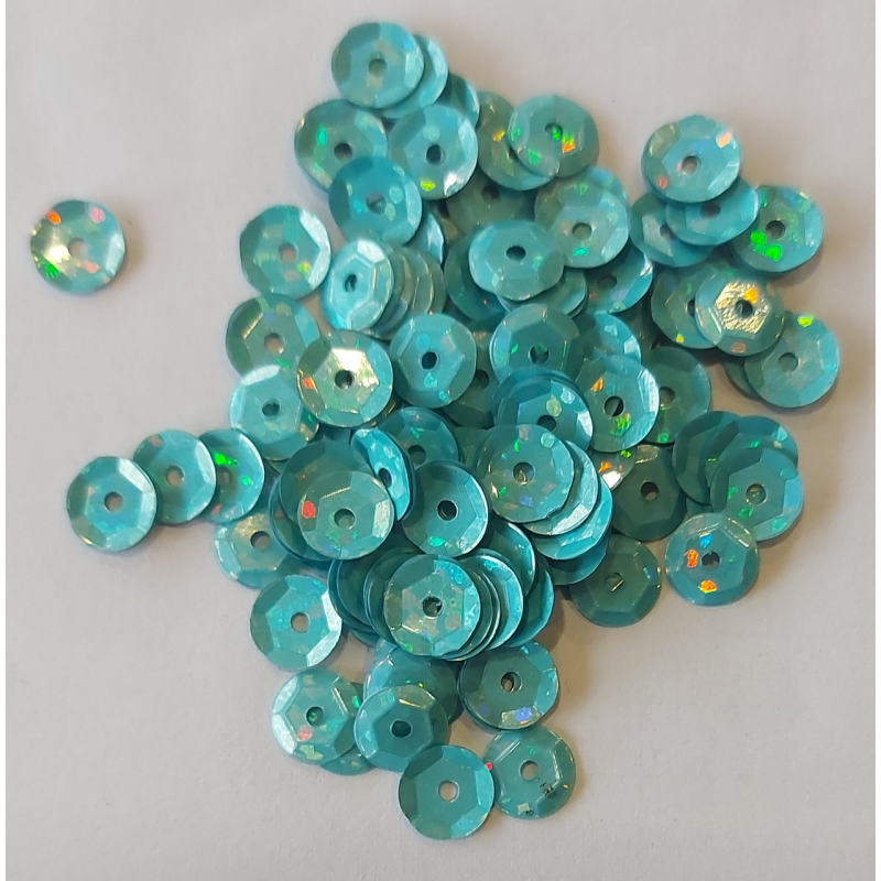 Паєтки круглі 10 г м“ятного кольору Паєтки круглі 10 г м“ятного кольору