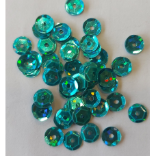 Паєтки круглі 10 г бірюзові